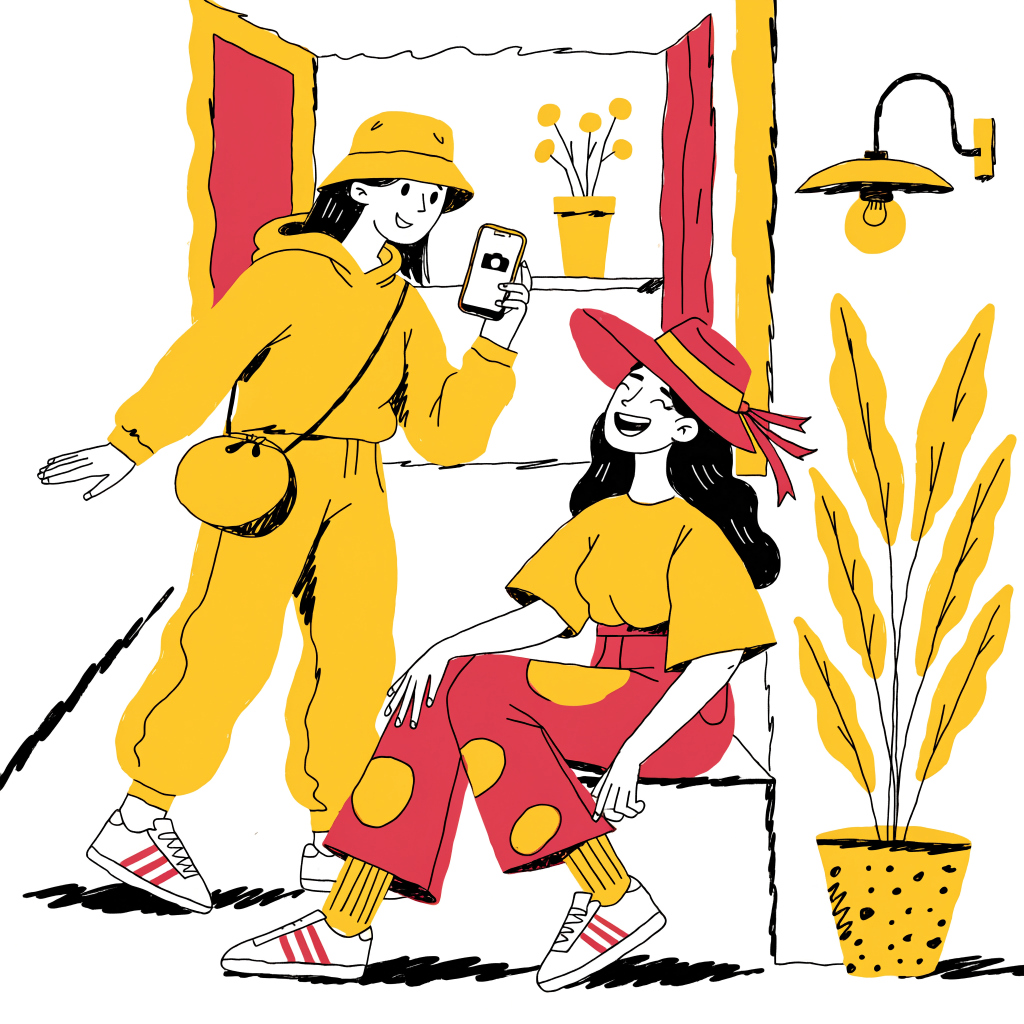 Micro-influenceur local filmant le témoignage authentique d'un client dans une rénovation premium